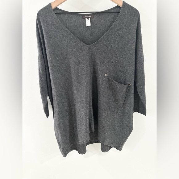 Kerisma Raven Dolman Sleeve Sweater Gray Size M/L - Picture 5 of 7